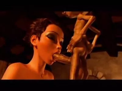可爱的女孩残酷地在三人性交中性交